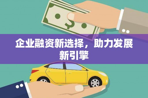 东营企业融资新选择，助力发展新引擎
