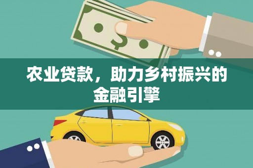 灵武农业贷款，助力乡村振兴的金融引擎