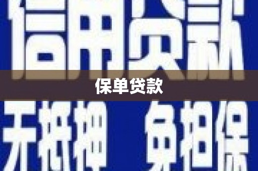 巴里坤保单贷款