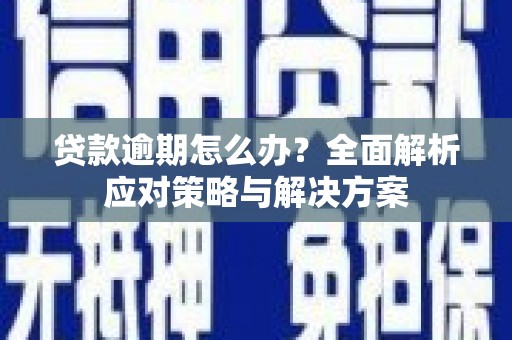 兰州贷款逾期怎么办？全面解析应对策略与解决方案