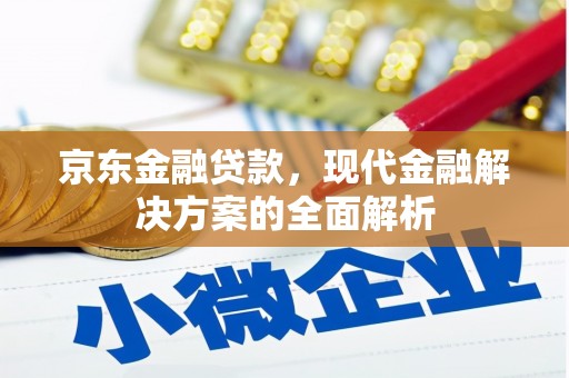蒙阴京东金融贷款，现代金融解决方案的全面解析