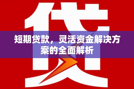 汉源短期贷款，灵活资金解决方案的全面解析