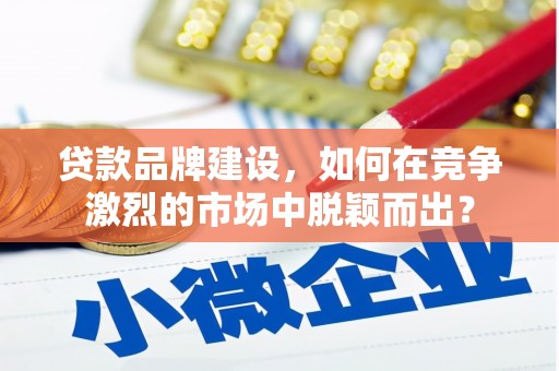 灵武贷款品牌建设，如何在竞争激烈的市场中脱颖而出？