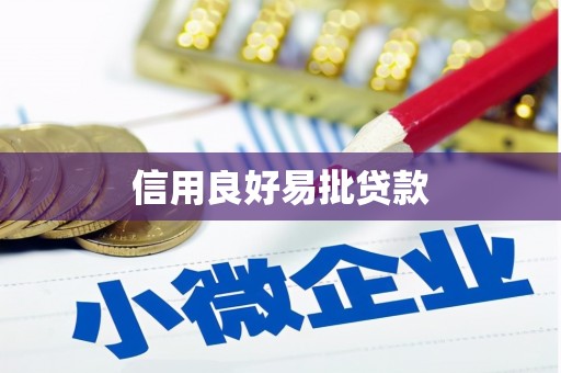 自贡信用良好易批贷款