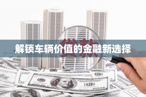 美浓解锁车辆价值的金融新选择
