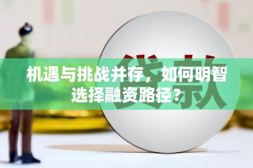 上甘岭机遇与挑战并存，如何明智选择融资路径？